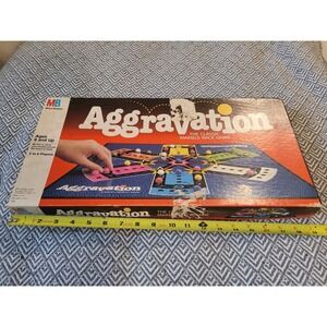 Vintage 1989 Milton Bradley Aggravation Board Game Complete